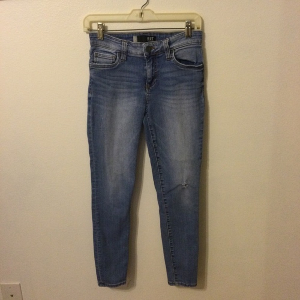 Kut From The Kloth Stylish Blue Women's Denim Connie Ankle Skinny Jeans Size 4